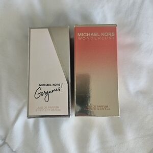 Michael Kors Wonderlust & Gorgeous! Mini Perfume Set - Pink Gradient & Silver